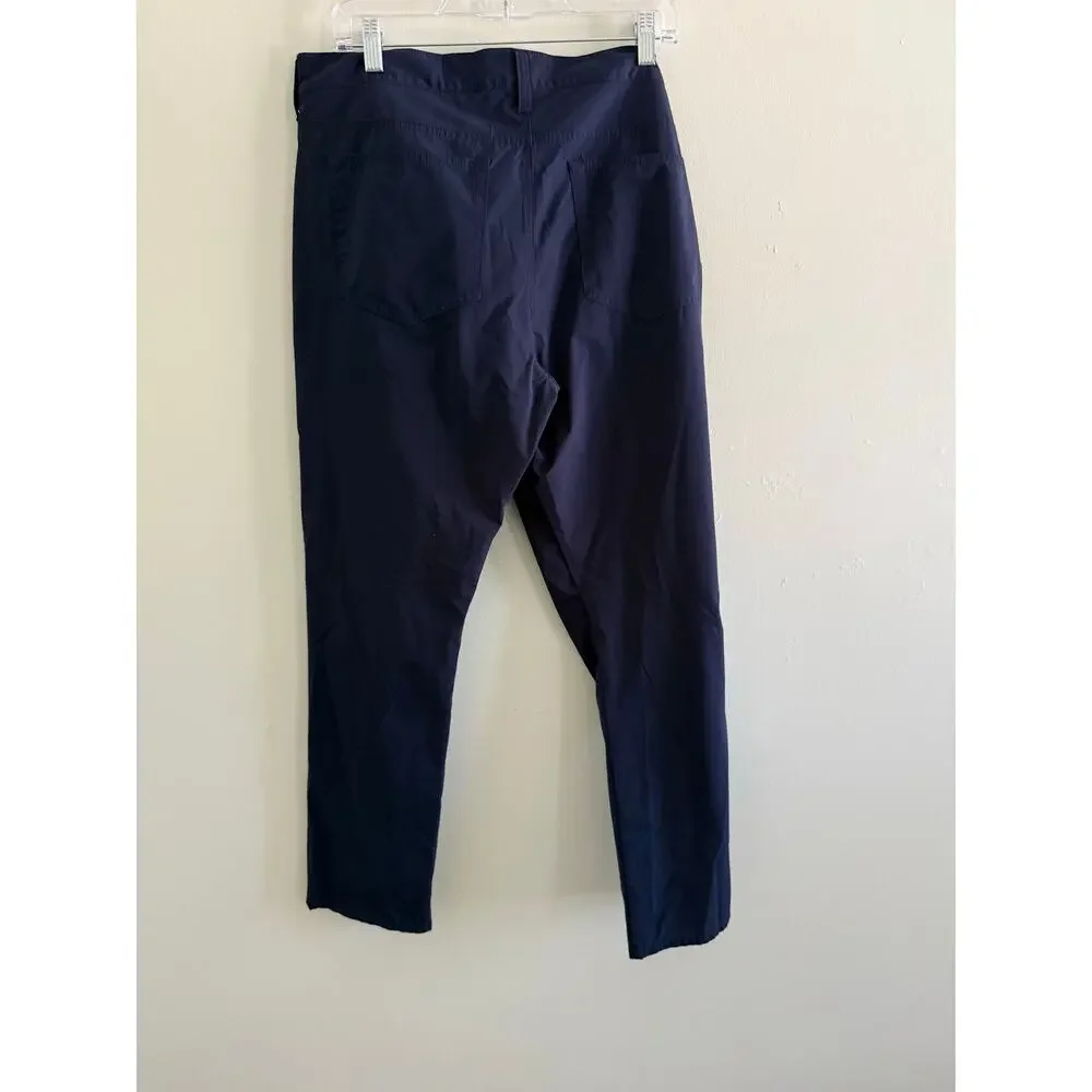 J. Crew | Navy Slim Straight Fit 5-Pocket Tech Pants Business Casual Sz 36x30